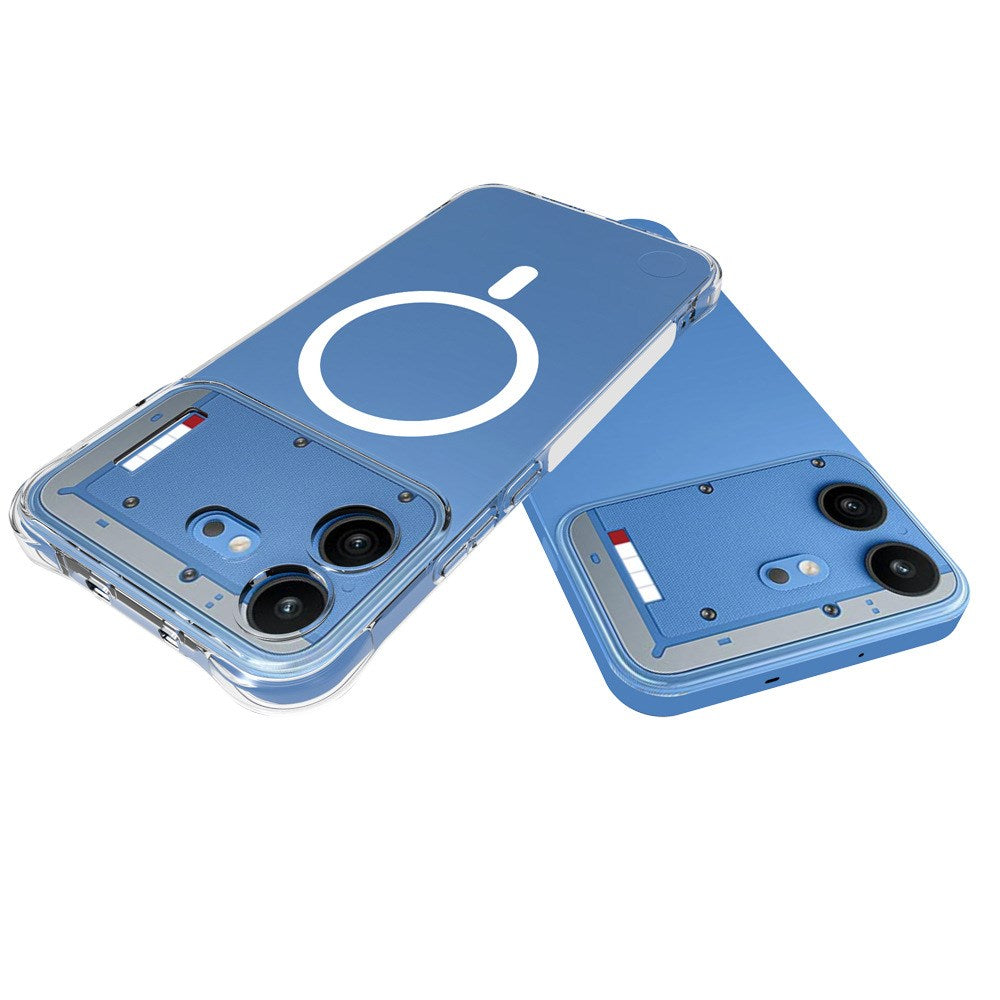 Nothing Phone (4b) WANLONFENG Flexible Plastic Case - MagSafe Compatible - Transparent