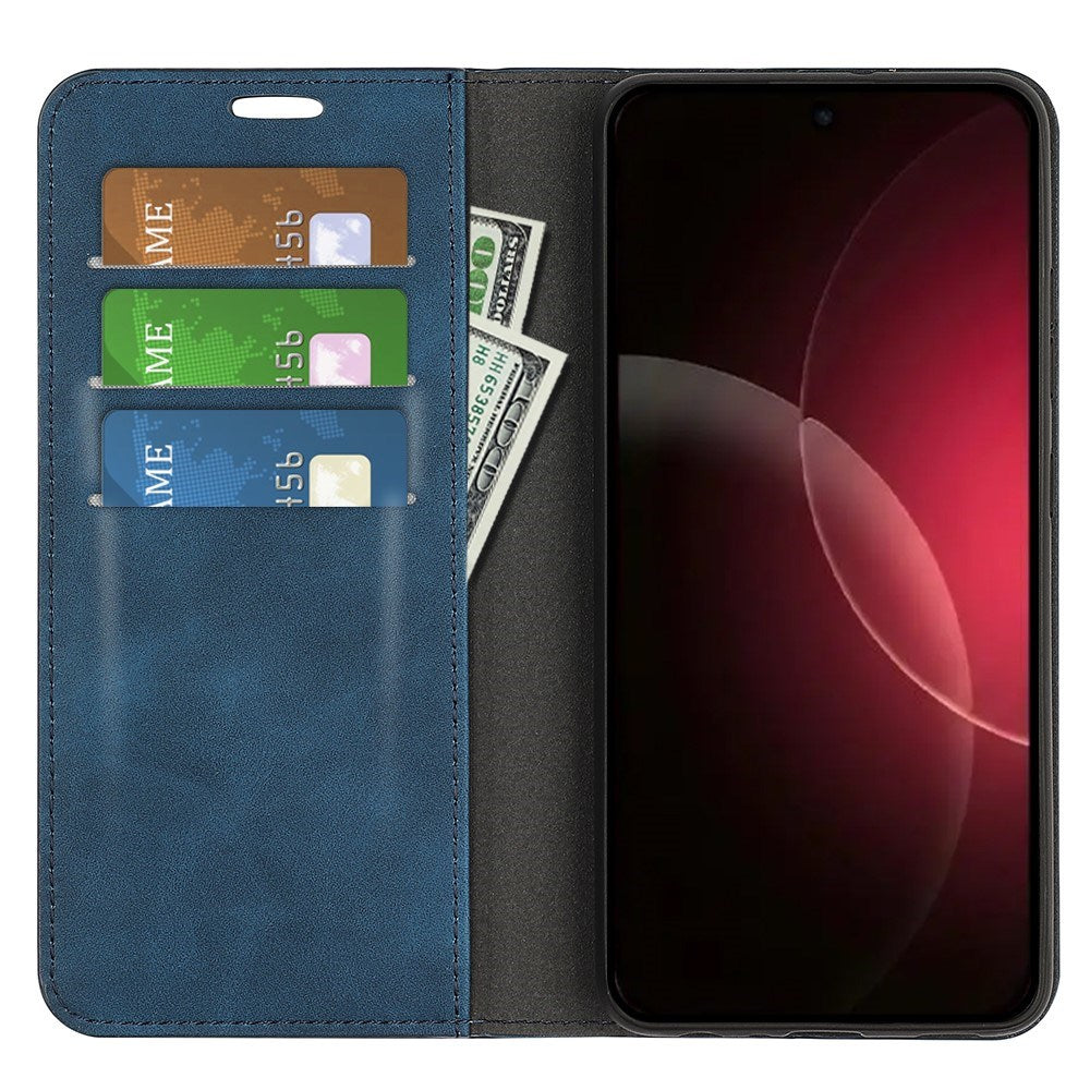 Xiaomi 18 Pro EIDERWOOD Artificial Leather Flip Case with Wallet and Stand Function - Blue