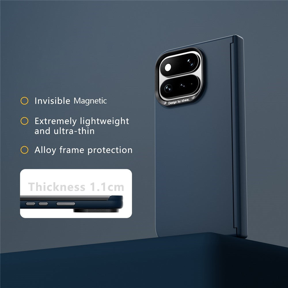Google Pixel 11 Pro Fold ABEEL Hard Soft-Touch Plastic Case - MagSafe Compatible - Dark Blue