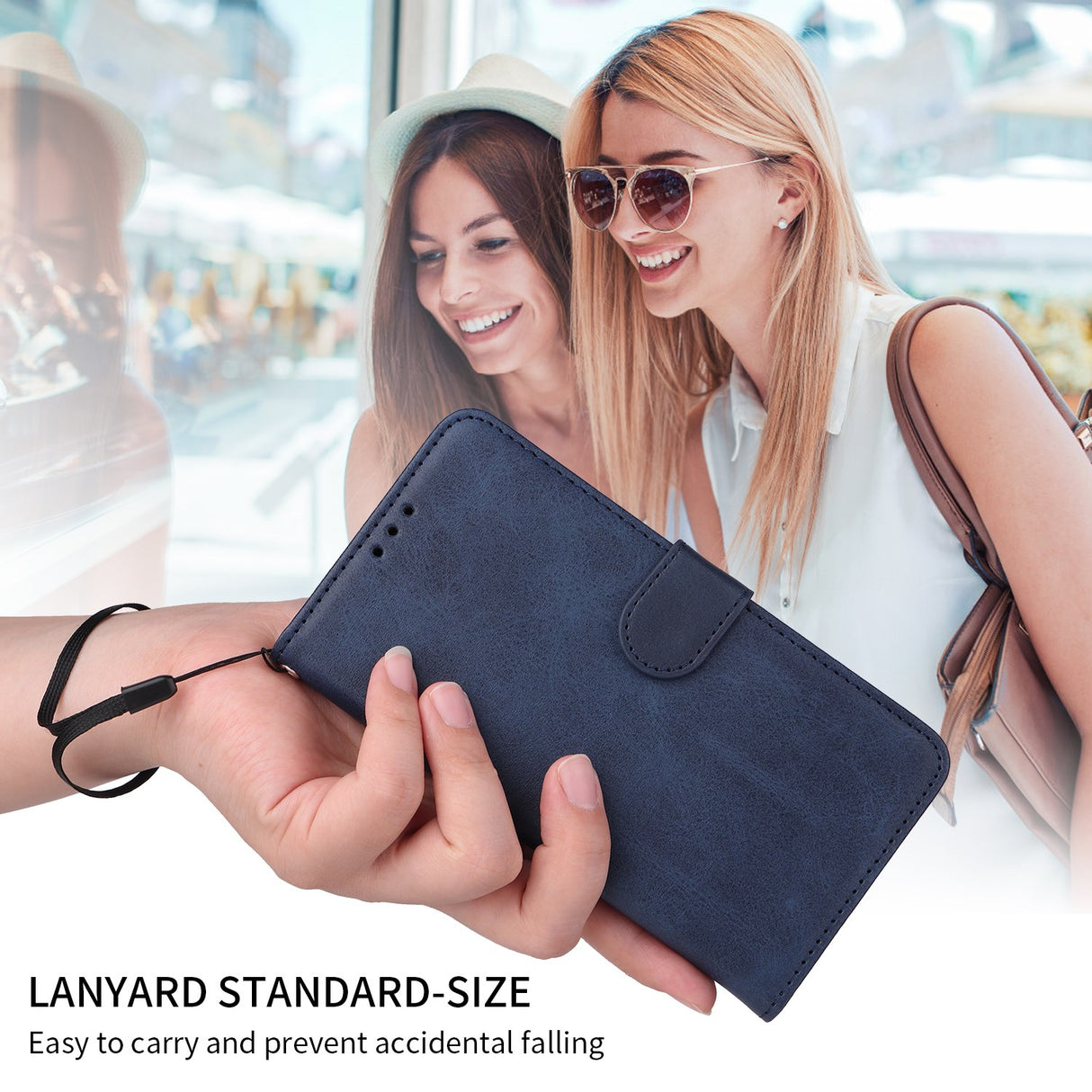 Honor 600 Smart EIDERWOOD Flip Cover in Faux Leather - Blue