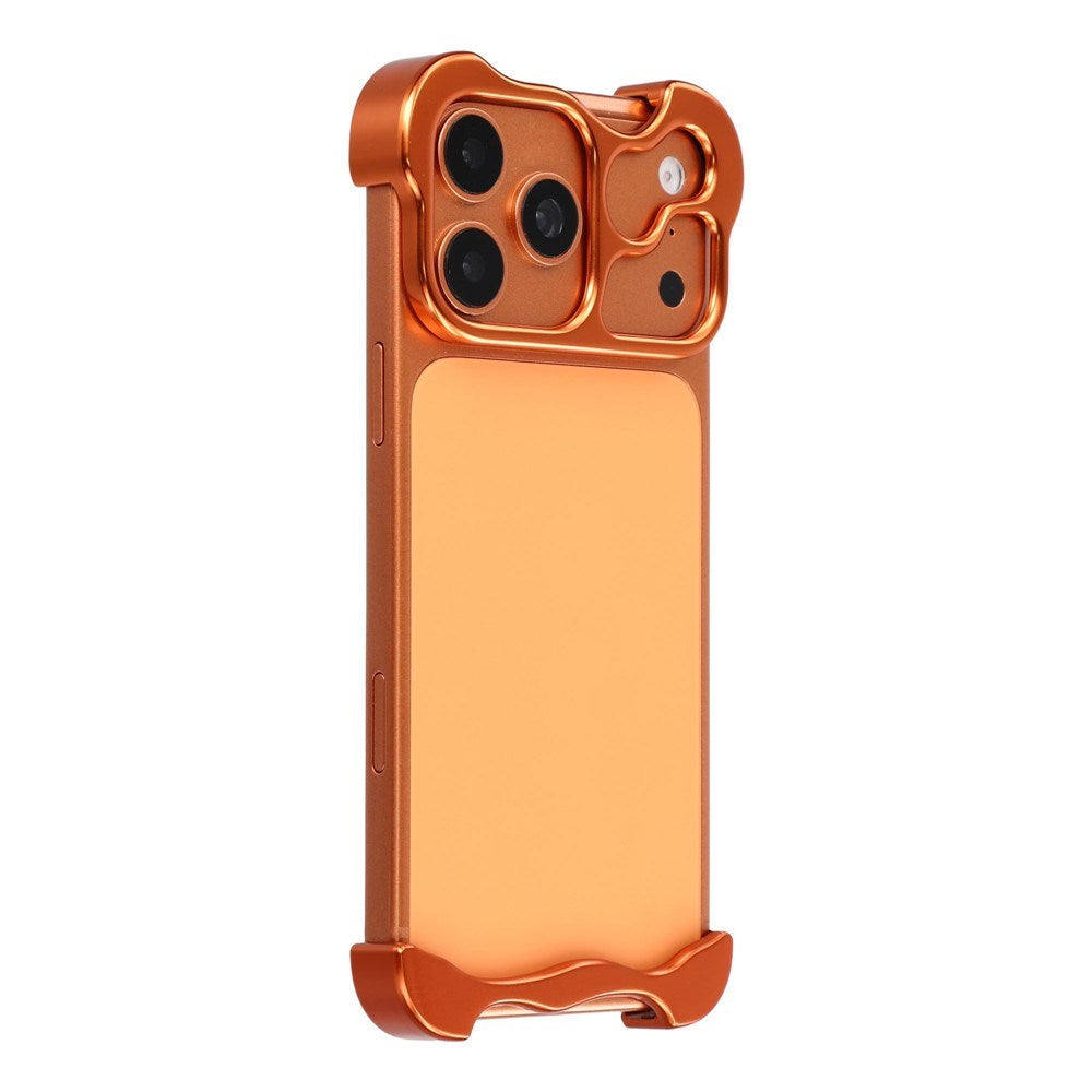 iPhone 18 Pro Two-Piece Metal Bumper Case - Orange