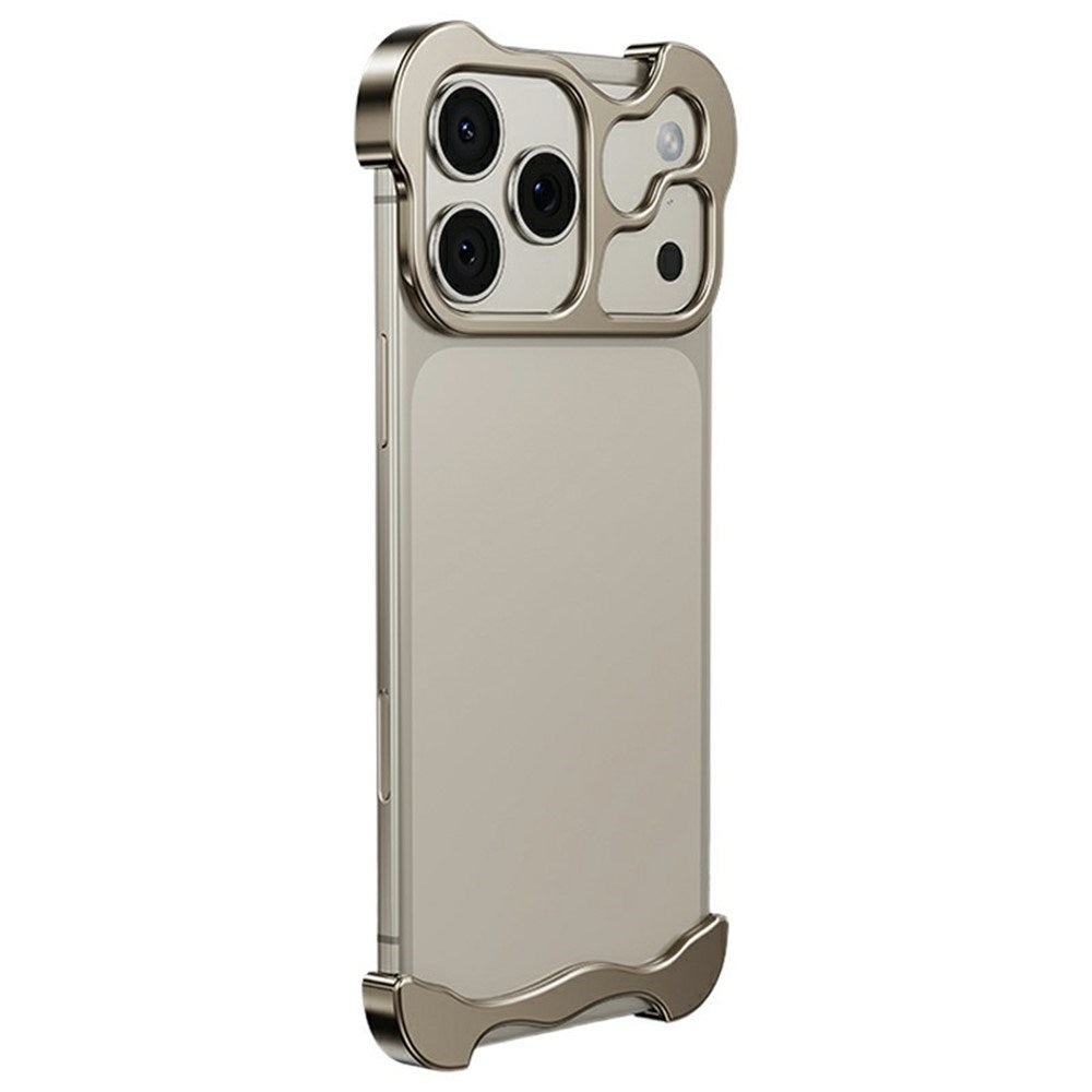 iPhone 18 Pro Max Two-Piece Metal Bumper Case - Gold