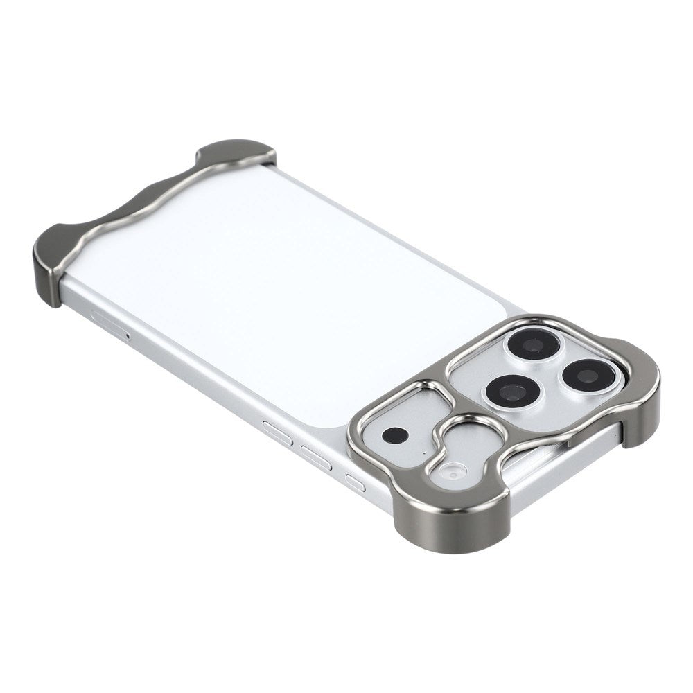 iPhone 18 Pro Max Two-Piece Metal Bumper Case - Grey