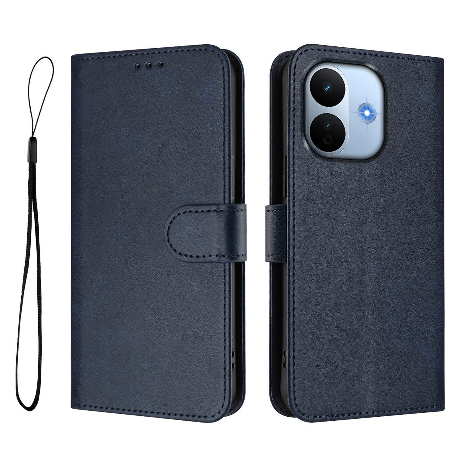 Xiaomi Redmi Note 17 Pro Max (5G) EIDERWOOD Faux Leather Flip Case with Strap - Blue