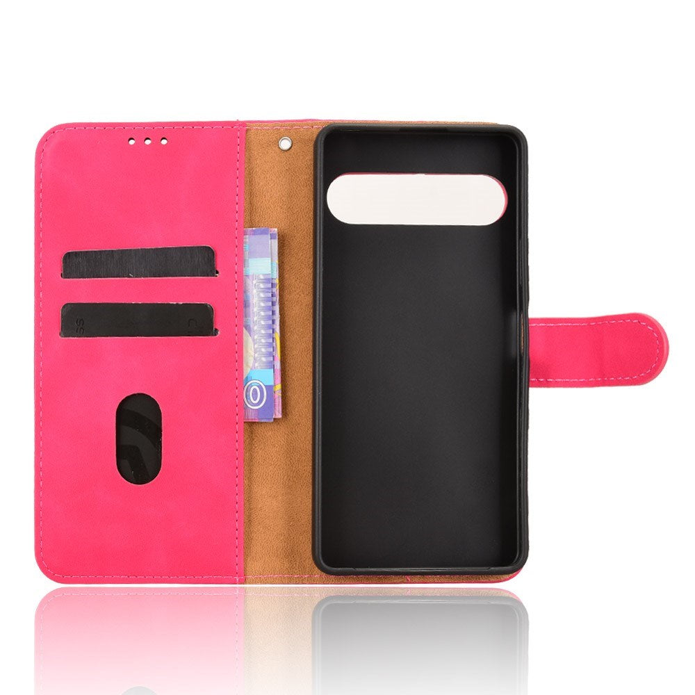 Sony Xperia 10 VIII EIDERWOOD Artificial Leather Flip Case with Wallet and Stand Function - Pink