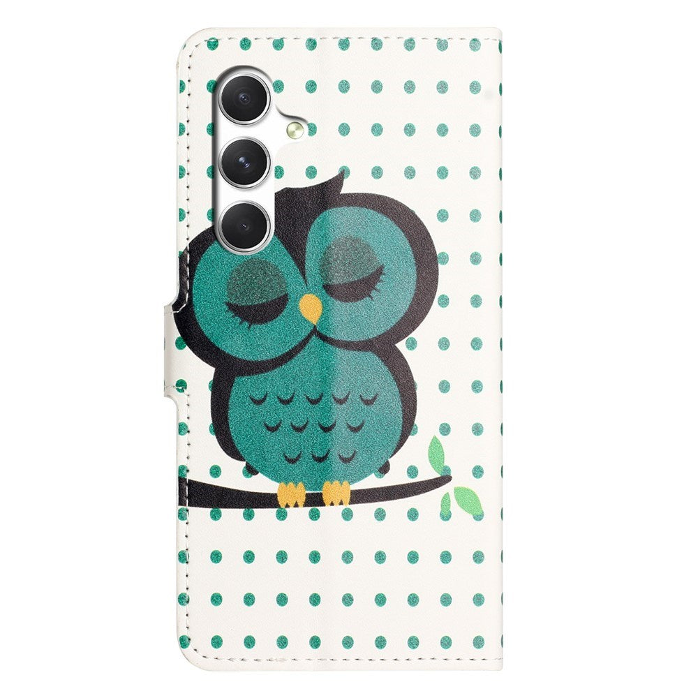 Samsung Galaxy S26 FE EIDERWOOD Flip Case with Wallet and Stand Function - Sleeping Owl