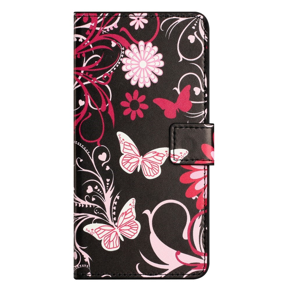 Samsung Galaxy S26 FE EIDERWOOD Flip Case with Wallet and Stand Function - Black / Butterflies