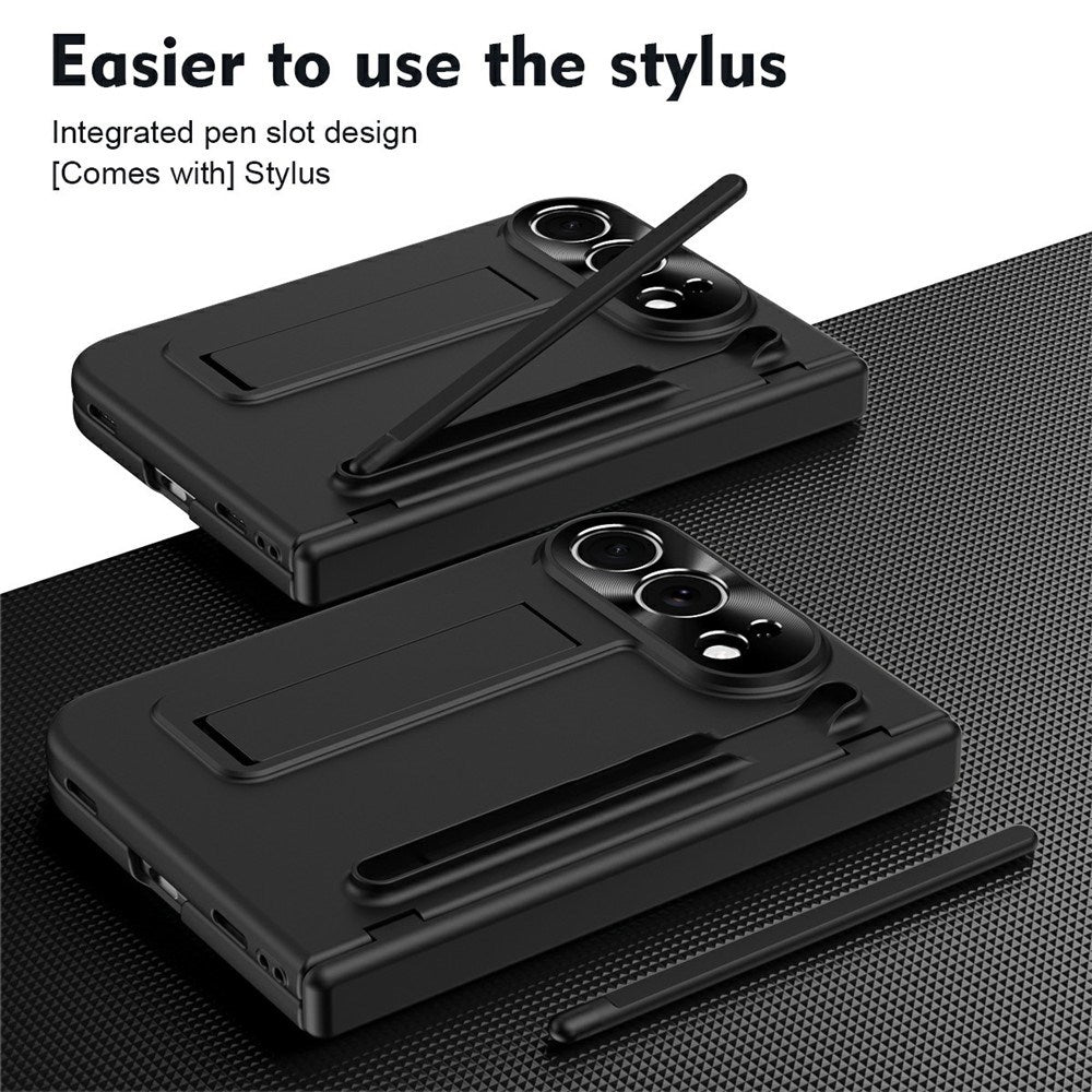 iPhone Fold EIDERWOOD Case with Screen Protector, Camera Protector and Stylus - Black
