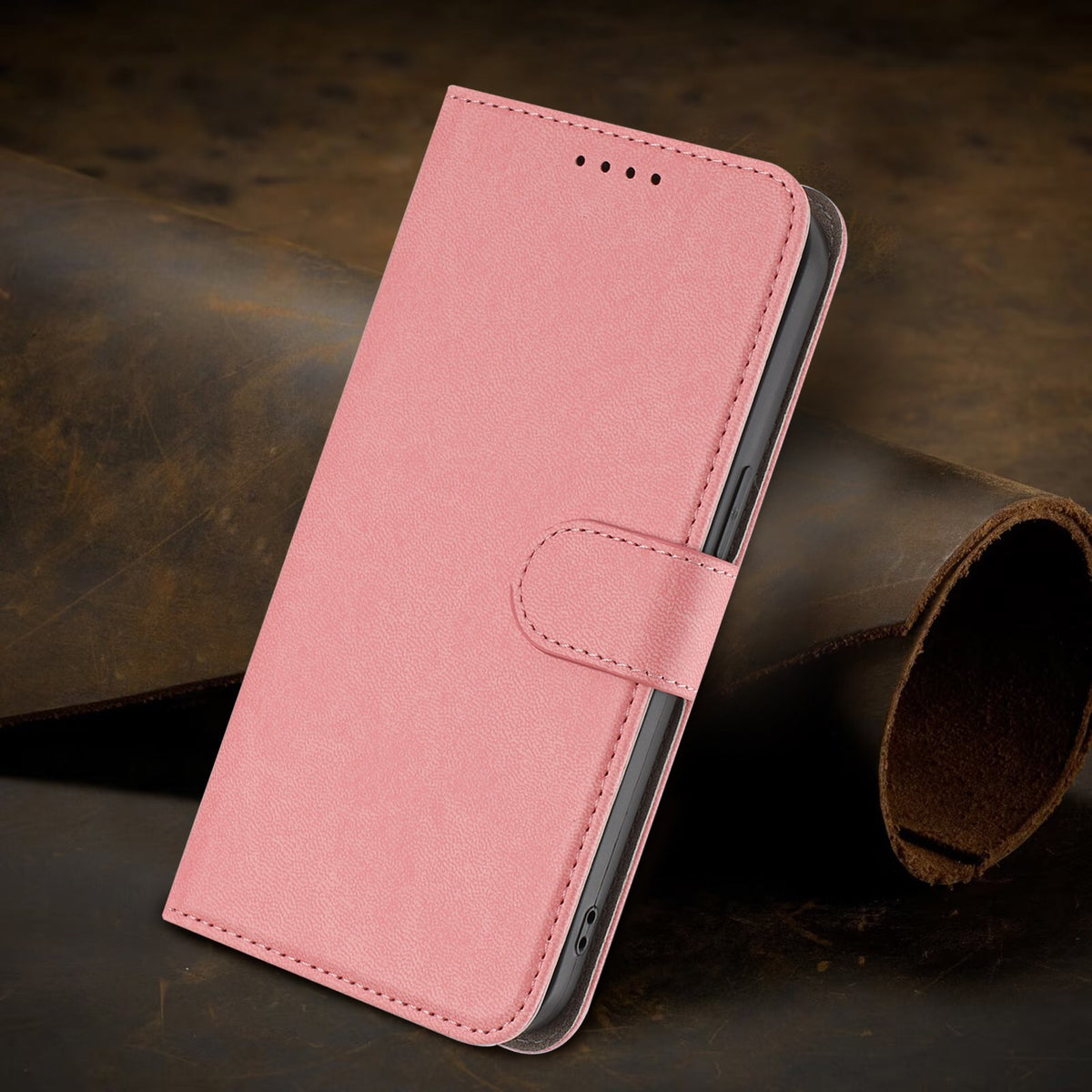 Xiaomi Redmi 17 (5G) / (4G) EIDERWOOD Artificial Leather Flip Case with Stand and Card Holder - Pink