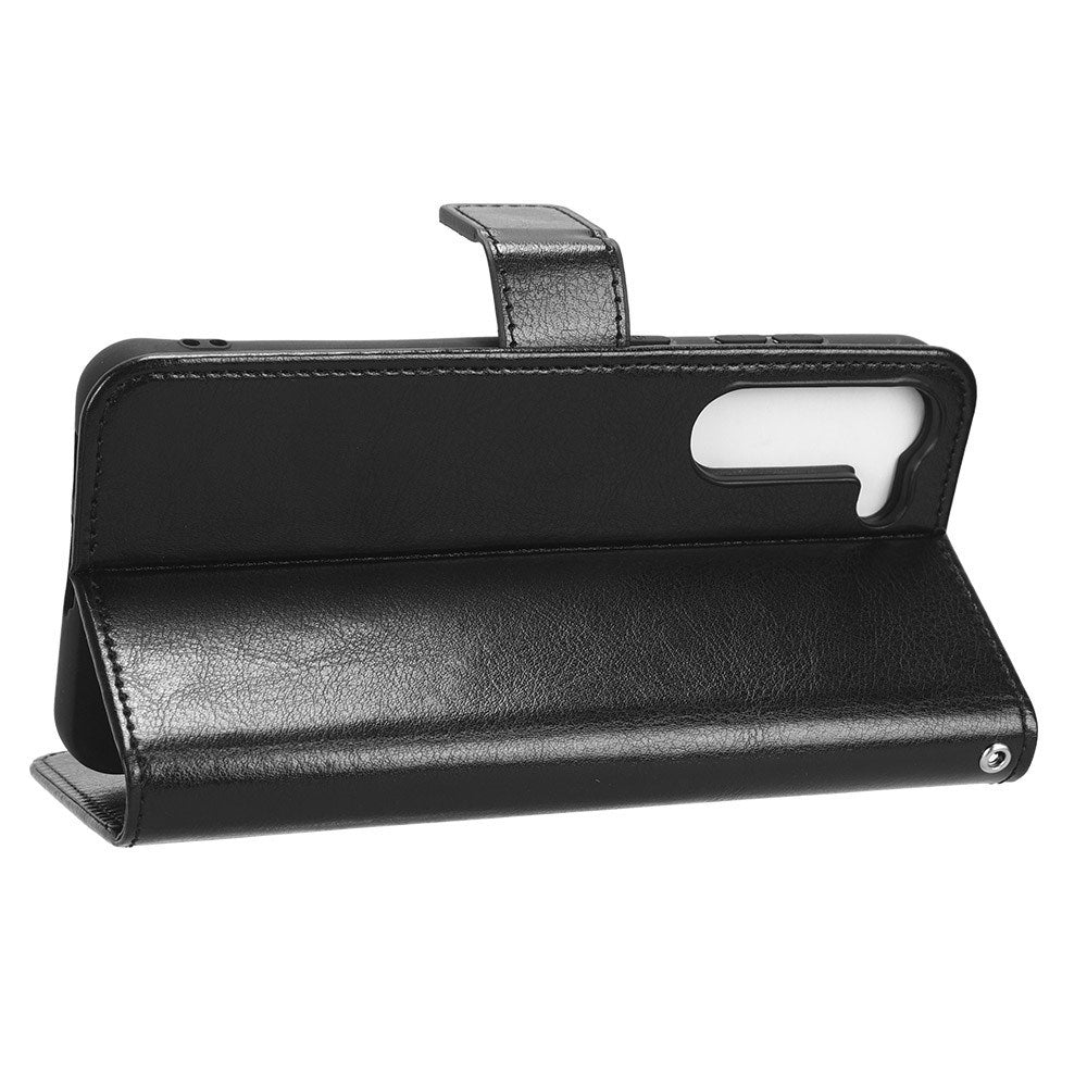 EIDERWOOD Samsung Galaxy S23+ (Plus) Faux Leather Flip Case with Cardholder & Stand Function - Black