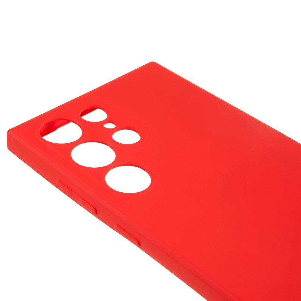 EIDERWOOD Samsung Galaxy S22 Ultra Lined Flexible Plastic Case - Red