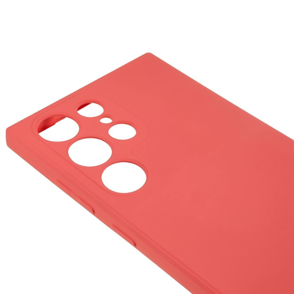 EIDERWOOD Samsung Galaxy S22 Ultra Lined Flexible Plastic Case - Dark Red