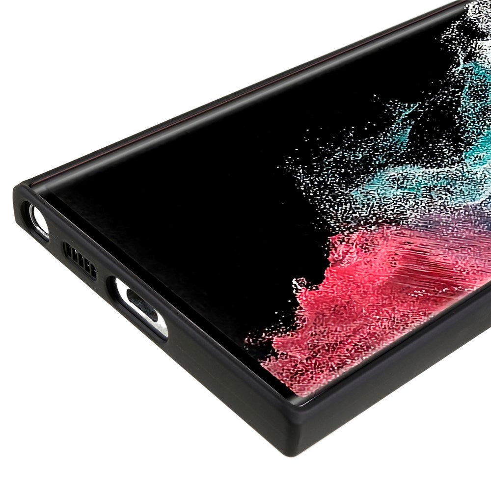 EIDERWOOD Samsung Galaxy S22 Ultra Lined Flexible Plastic Case - Black