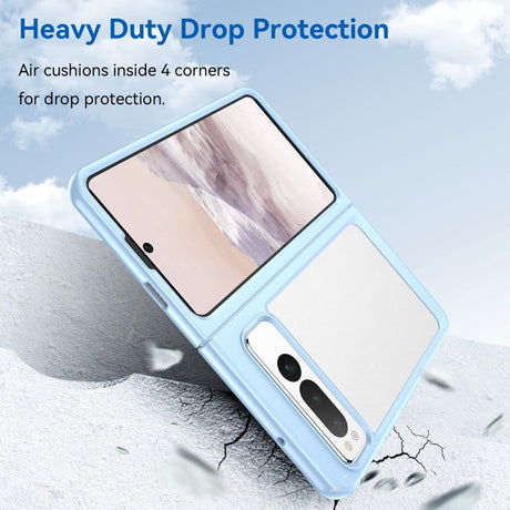 Google Pixel Fold Hybrid Plastic Case - Transparent / Blue
