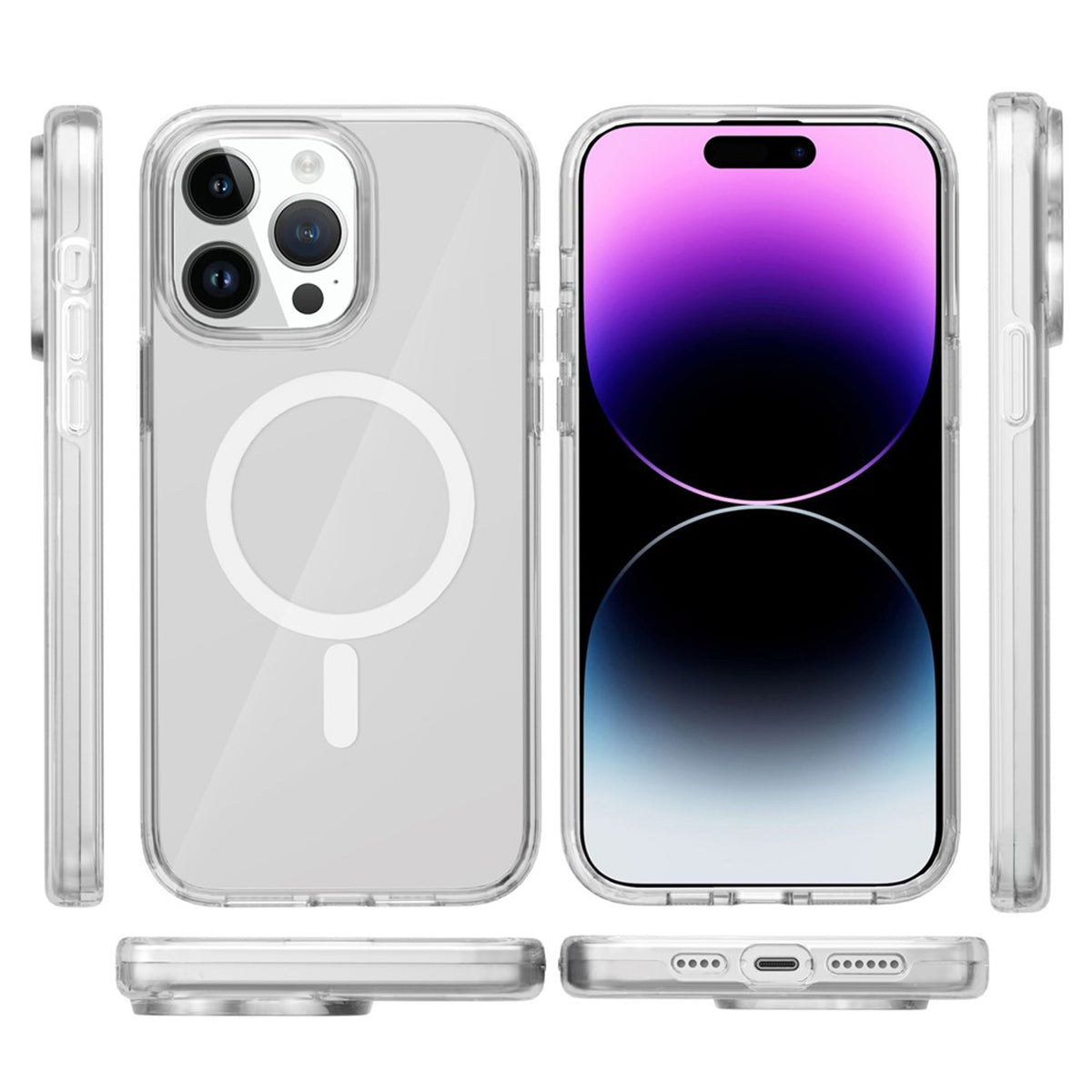 iPhone 15 Pro Max EIDERWOOD Hybrid Plastic Case - MagSafe Compatible - Transparent
