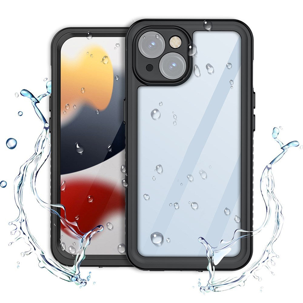 iPhone 15 Redpepper IP68 Waterproof Case - Black / Transparent