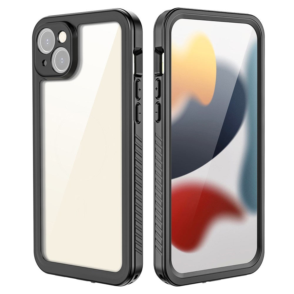 iPhone 15 Plus Redpepper IP68 Waterproof Case - Black / Transparent
