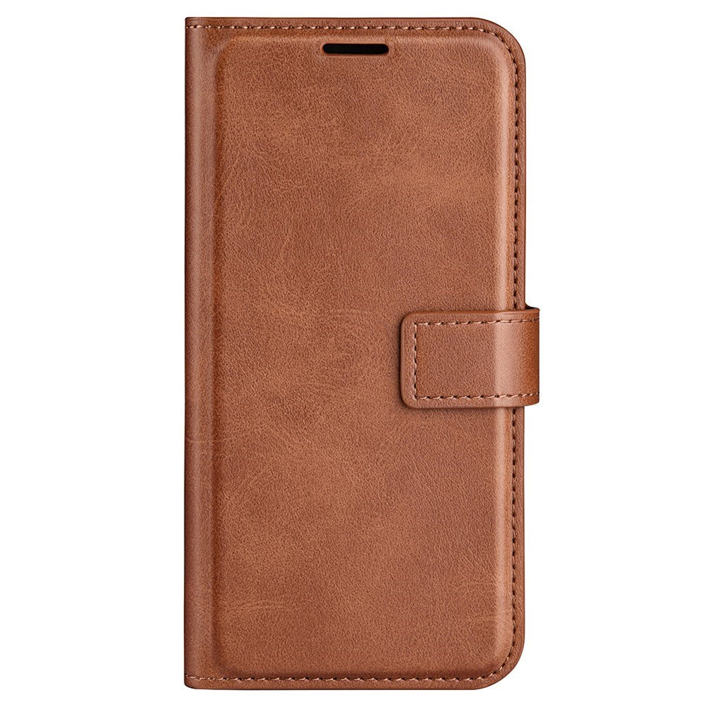 EIDERWOOD Oppo A79 (5G) / A2 (5G) Leather Flip Case w. Lommebok & Stand Function - Light Brown