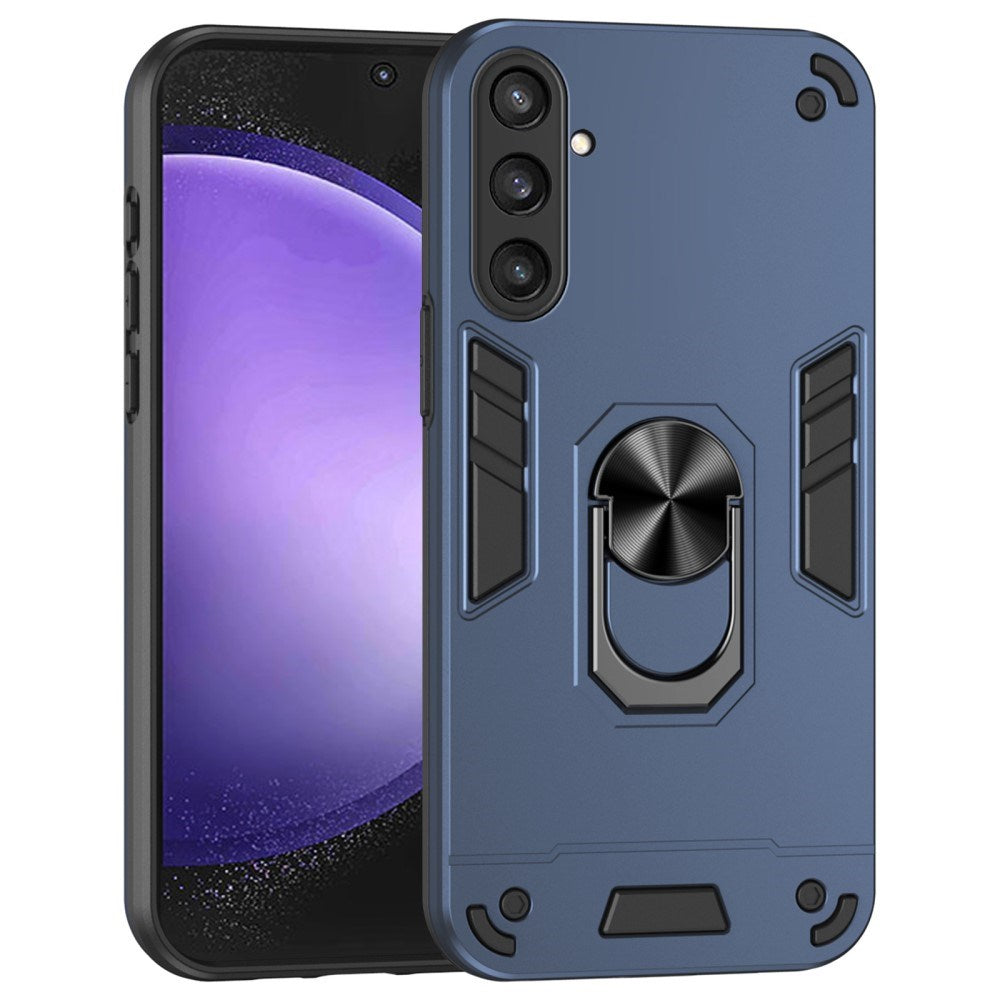 EIDERWOOD Samsung Galaxy S23 FE Tough Case with Kickstand - Blue