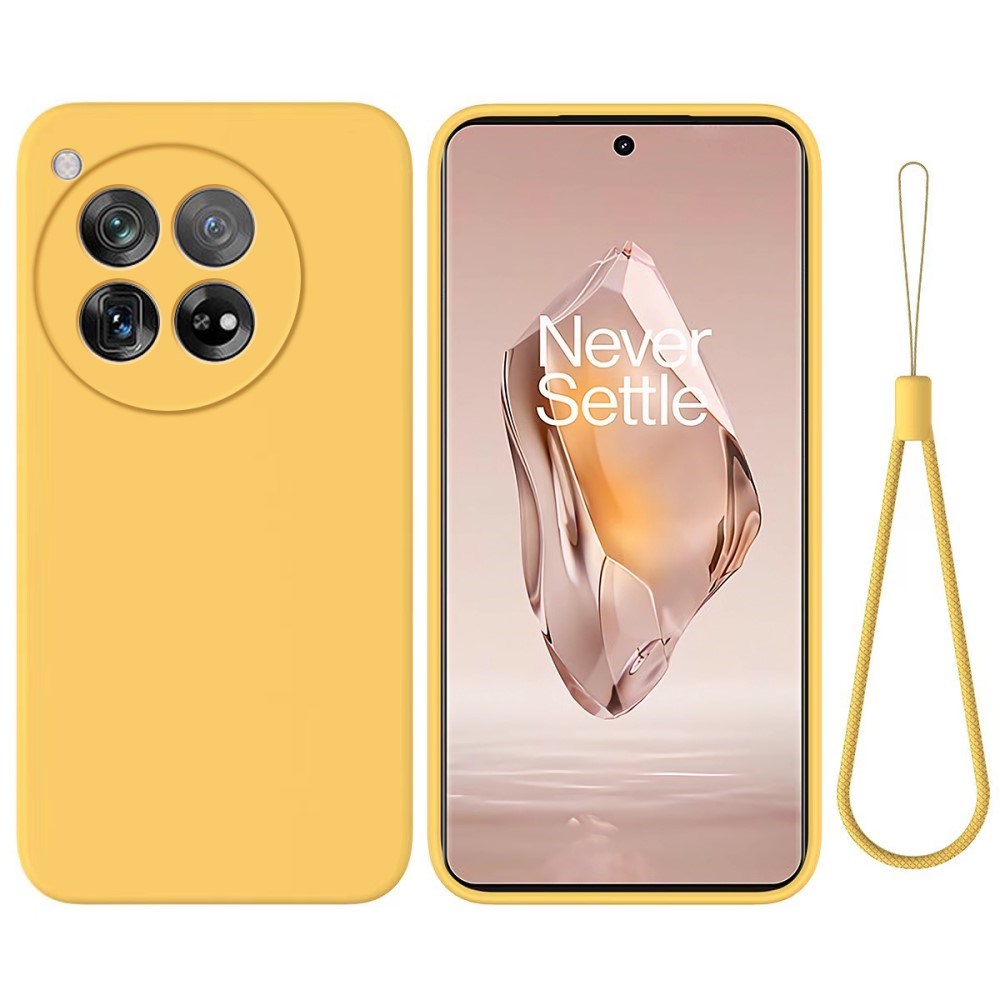 EIDERWOOD OnePlus 12R Liquid Silicone Case w. Strap - Yellow