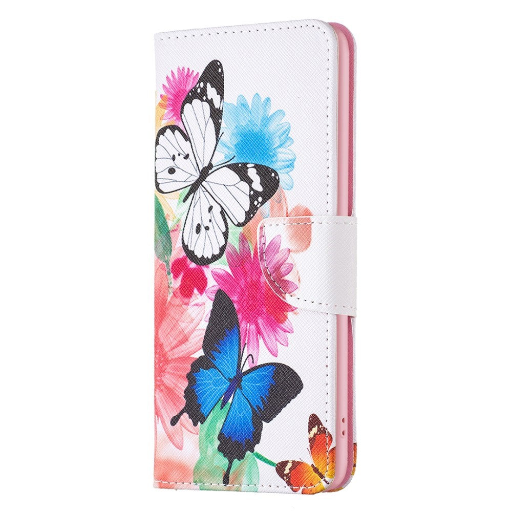 EIDERWOOD Xiaomi Redmi Note 13 Pro (4G) / Poco M6 Pro Leather Flip Case w. Wallet & Print - Flowers & Butterflies