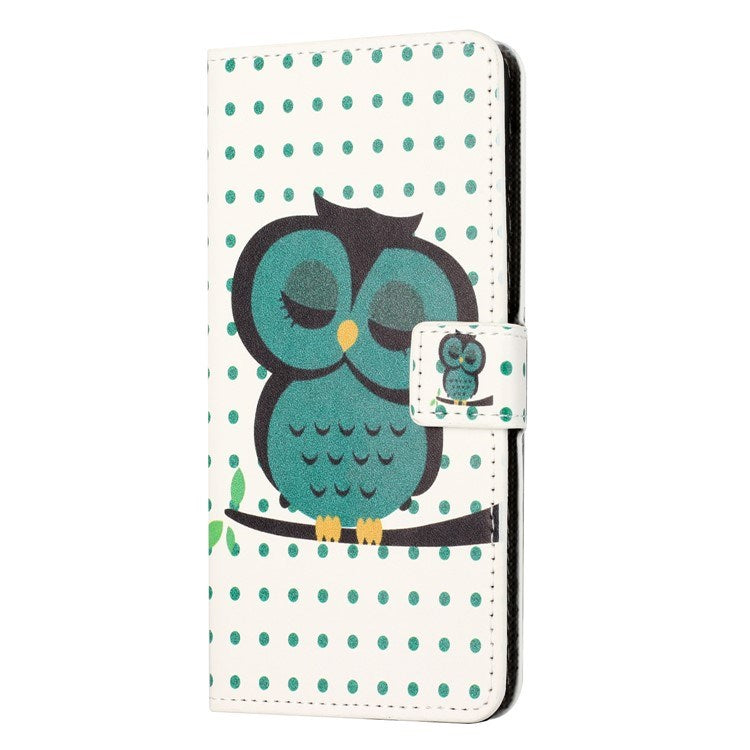EIDERWOOD Samsung Galaxy Xcover 7 Flip Case with Card Holder & Stand Function - Green Owl