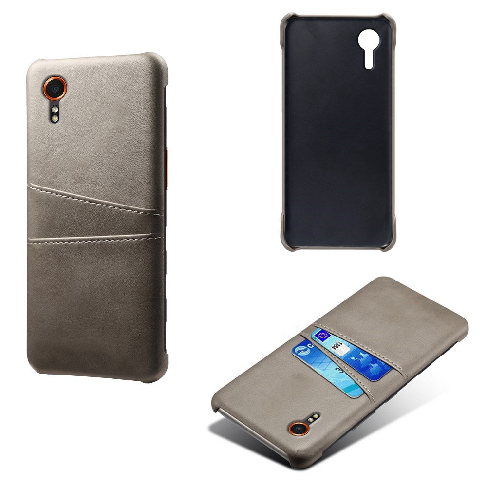 EIDERWOOD Samsung Galaxy Xcover 7 Faux Leather Case with Built-in Cardholder - Grey
