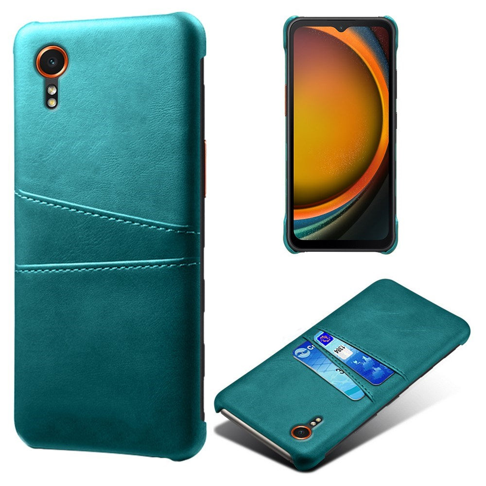 EIDERWOOD Samsung Galaxy Xcover 7 Faux Leather Case with Built-in Cardholder - Blue
