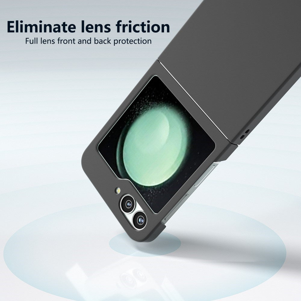 EIDERWOOD Samsung Galaxy Z Flip7 FE / Flip6 Rubberized Hard Plastic Case - Black