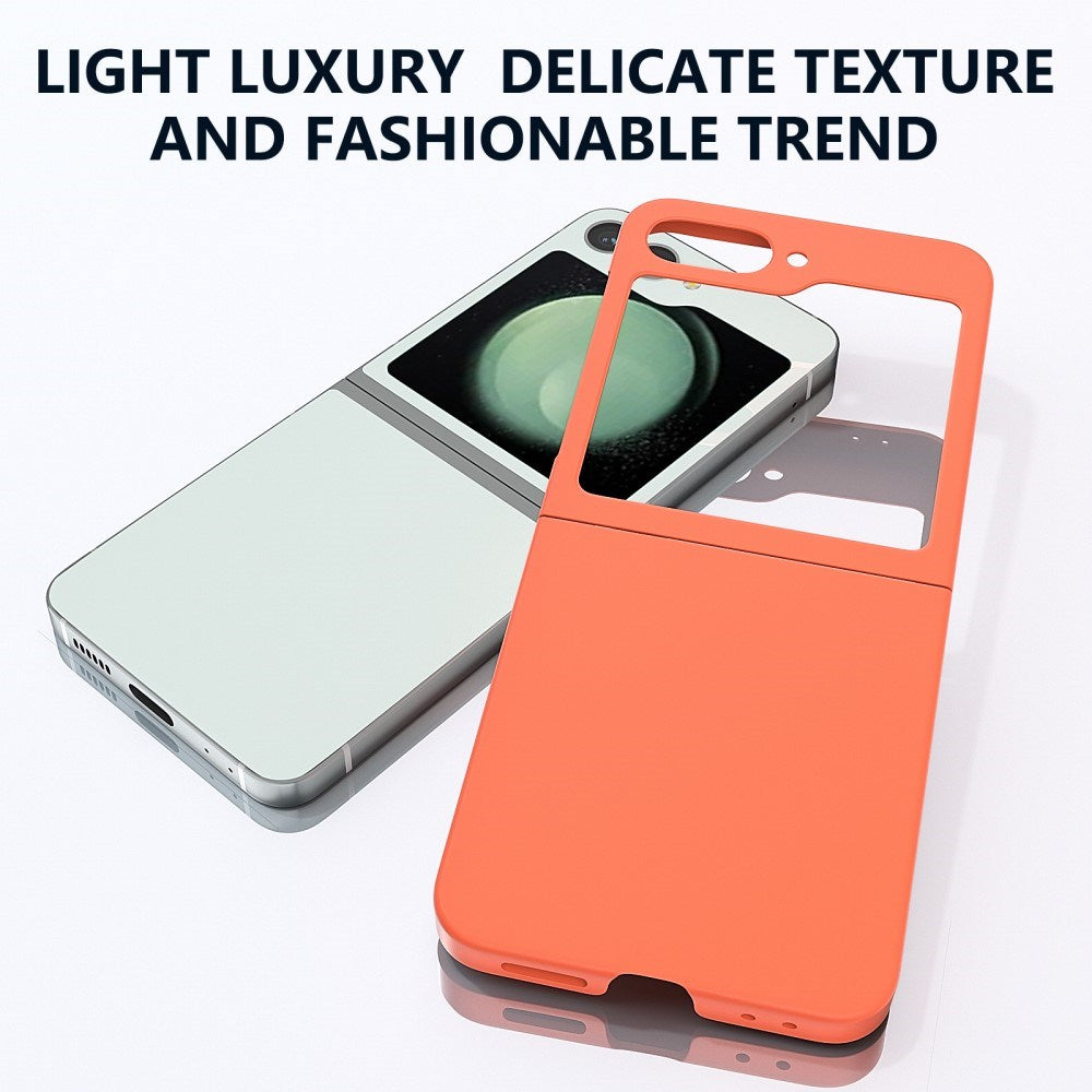 EIDERWOOD Samsung Galaxy Z Flip7 FE / Flip6 Rubberized Hard Plastic Case - Orange