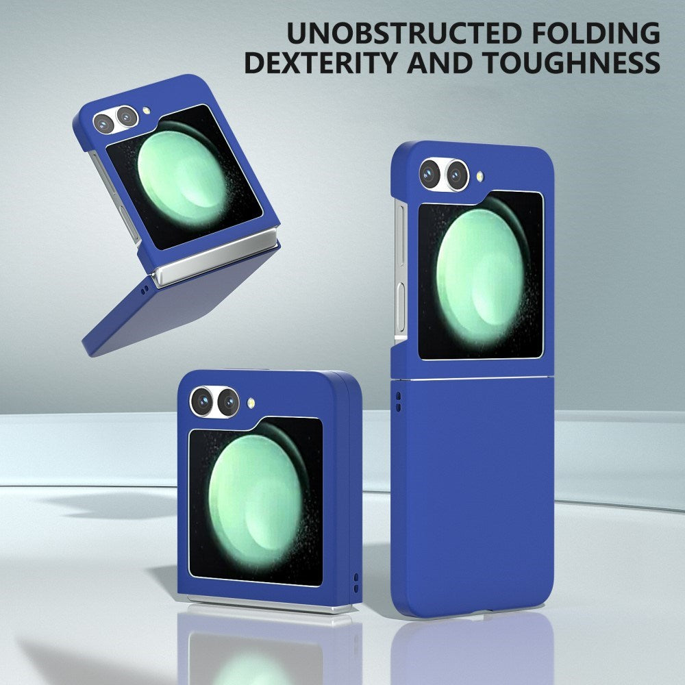 EIDERWOOD Samsung Galaxy Z Flip7 FE / Flip6 Rubberized Hard Plastic Case - Blue