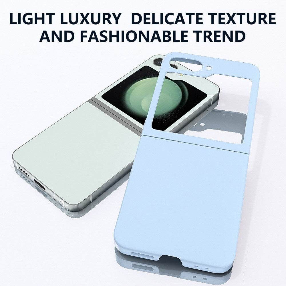 EIDERWOOD Samsung Galaxy Z Flip7 FE / Flip6 Rubberized Hard Plastic Case - Light Blue