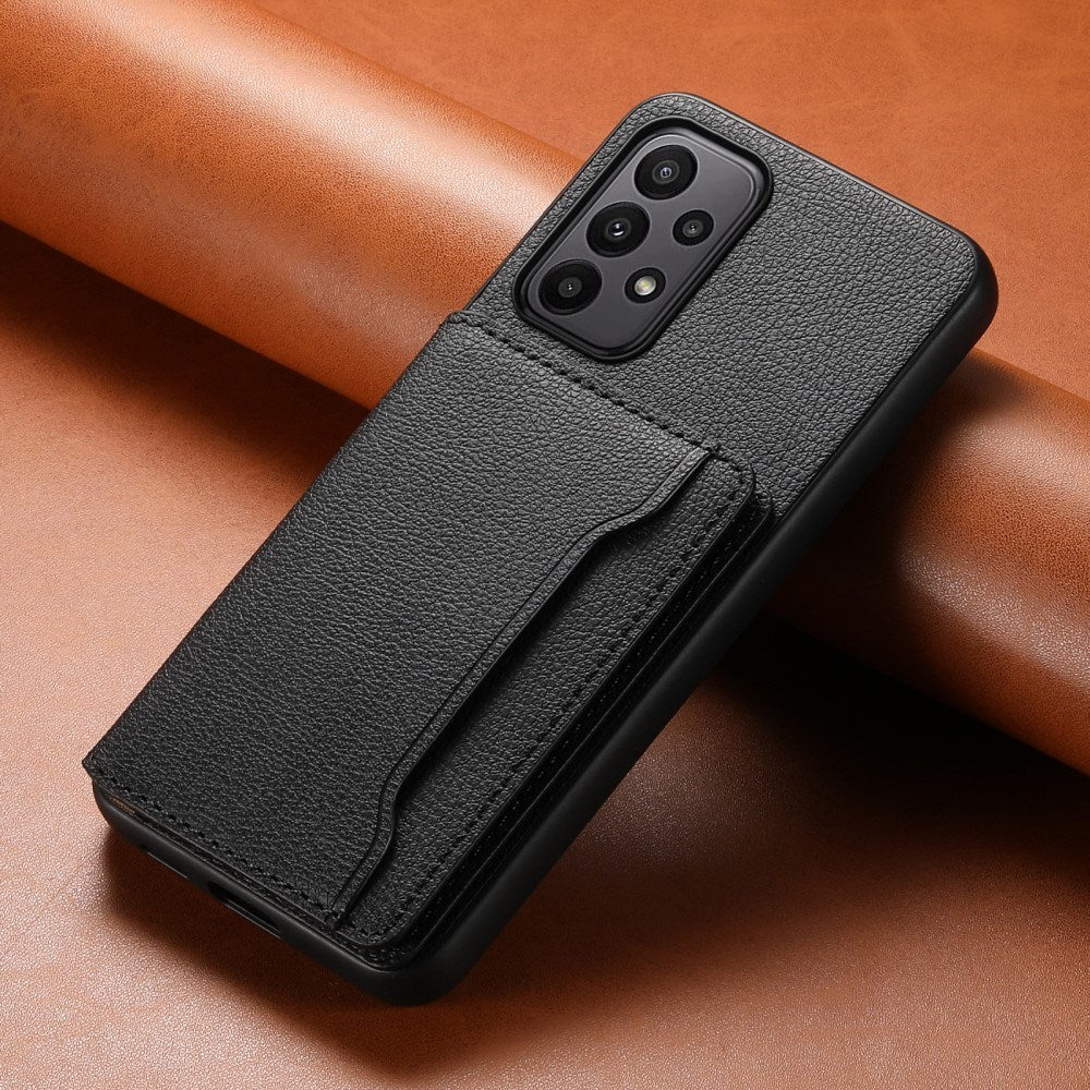 EIDERWOOD Samsung Galaxy A23 / A23 (5G) Hybrid Faux Leather Case with Card Holder - Black
