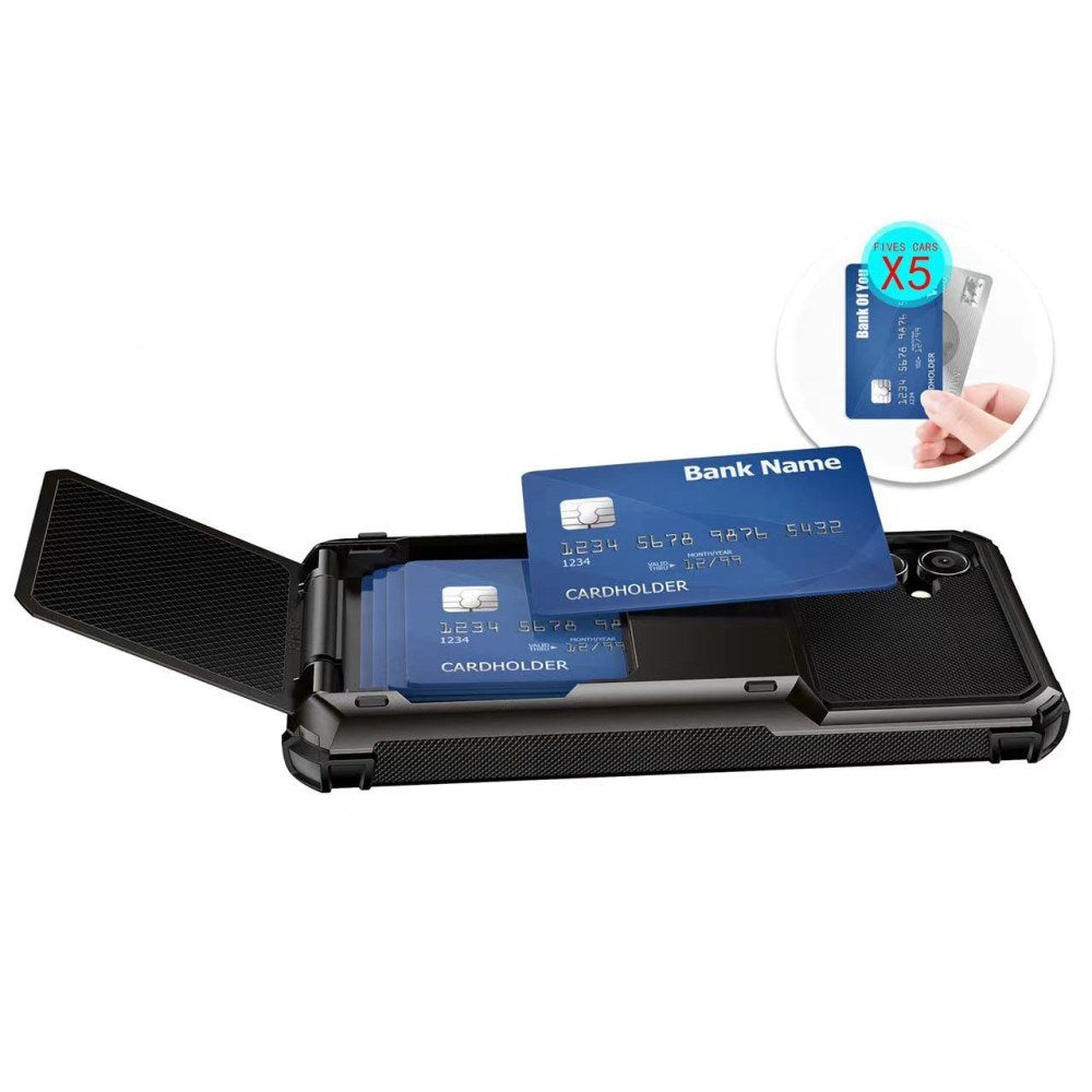 EIDERWOOD Samsung Galaxy S23 FE Tough Case with Card Holder - White