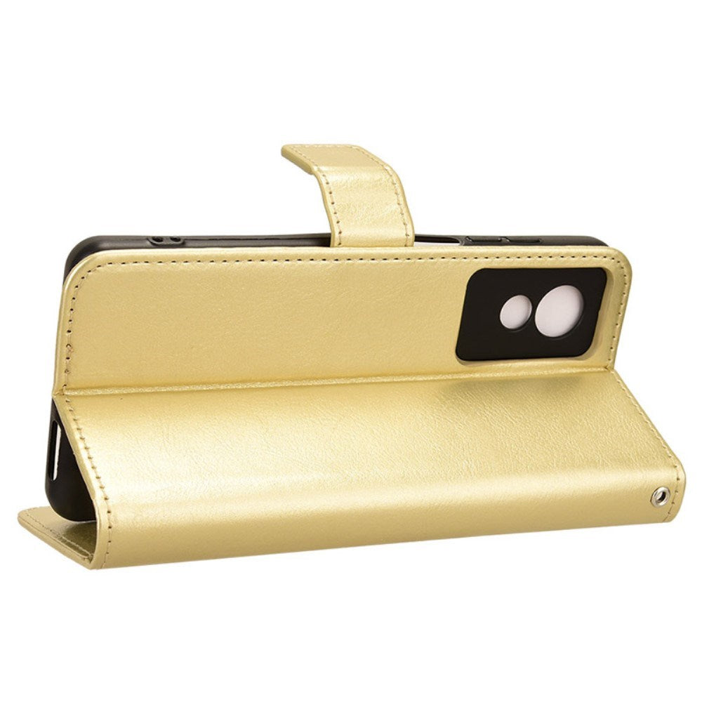 EIDERWOOD TCL 501 Faux Leather Flip Case with Stand & Wallet - Gold