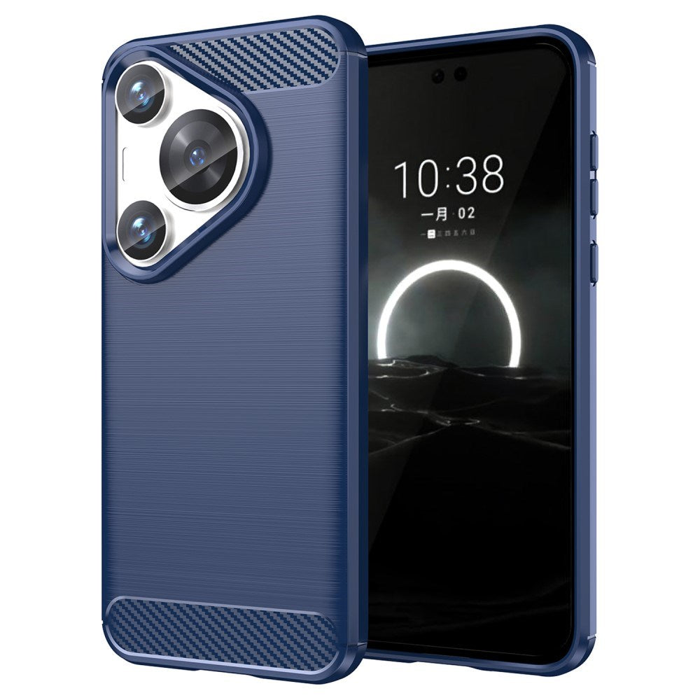 EIDERWOOD Huawei Pura 70 Pro / 70 Pro+ (Plus) Brushed Carbon Case - Blue