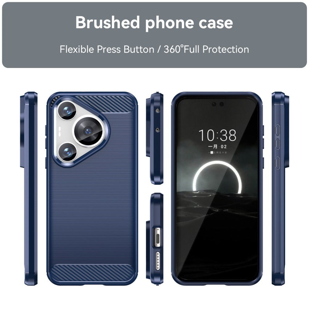 EIDERWOOD Huawei Pura 70 Pro / 70 Pro+ (Plus) Brushed Carbon Case - Blue