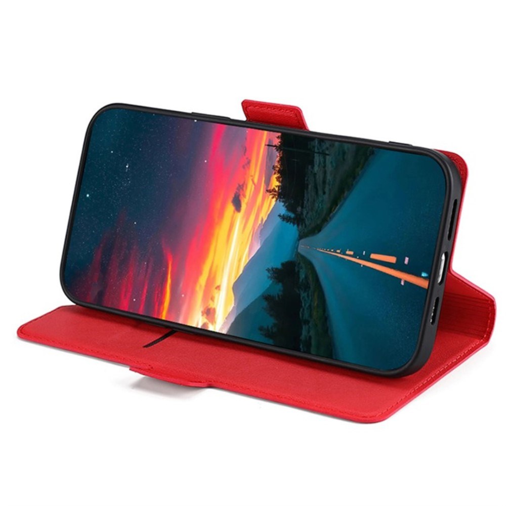 EIDERWOOD Huawei Pura 70 Ultra Flip Case in Faux Leather with Card Holder & Stand Function - Red