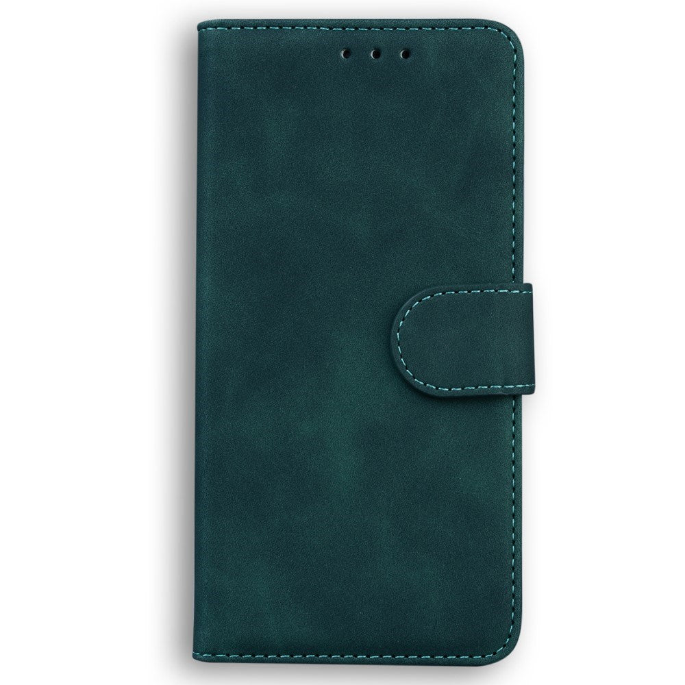 EIDERWOOD iPhone 16e Leatherette Flip Case with Stand Function & Wallet - Dark Green