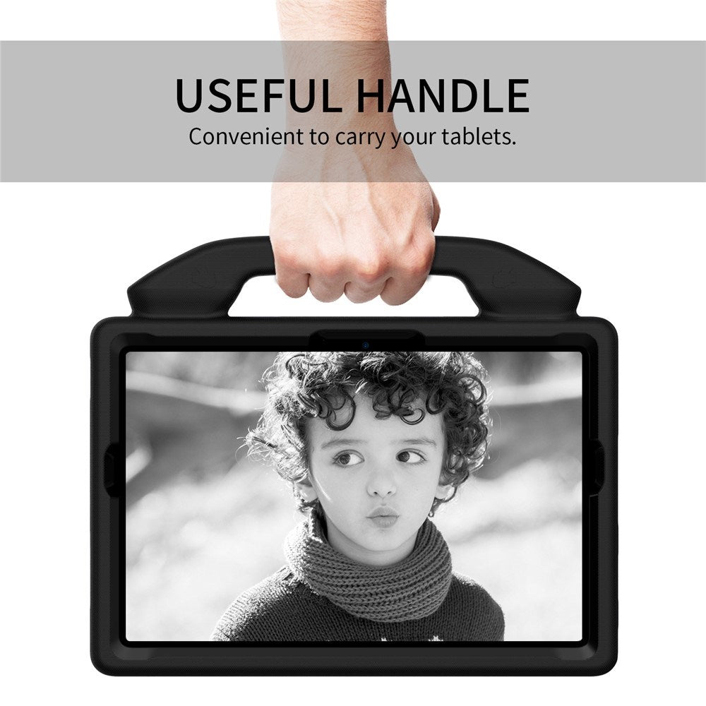 Samsung Galaxy Tab A11+ (Plus) / A9+ (Plus) EIDERWOOD Kids Case - Thumb Kickstand Case - Black
