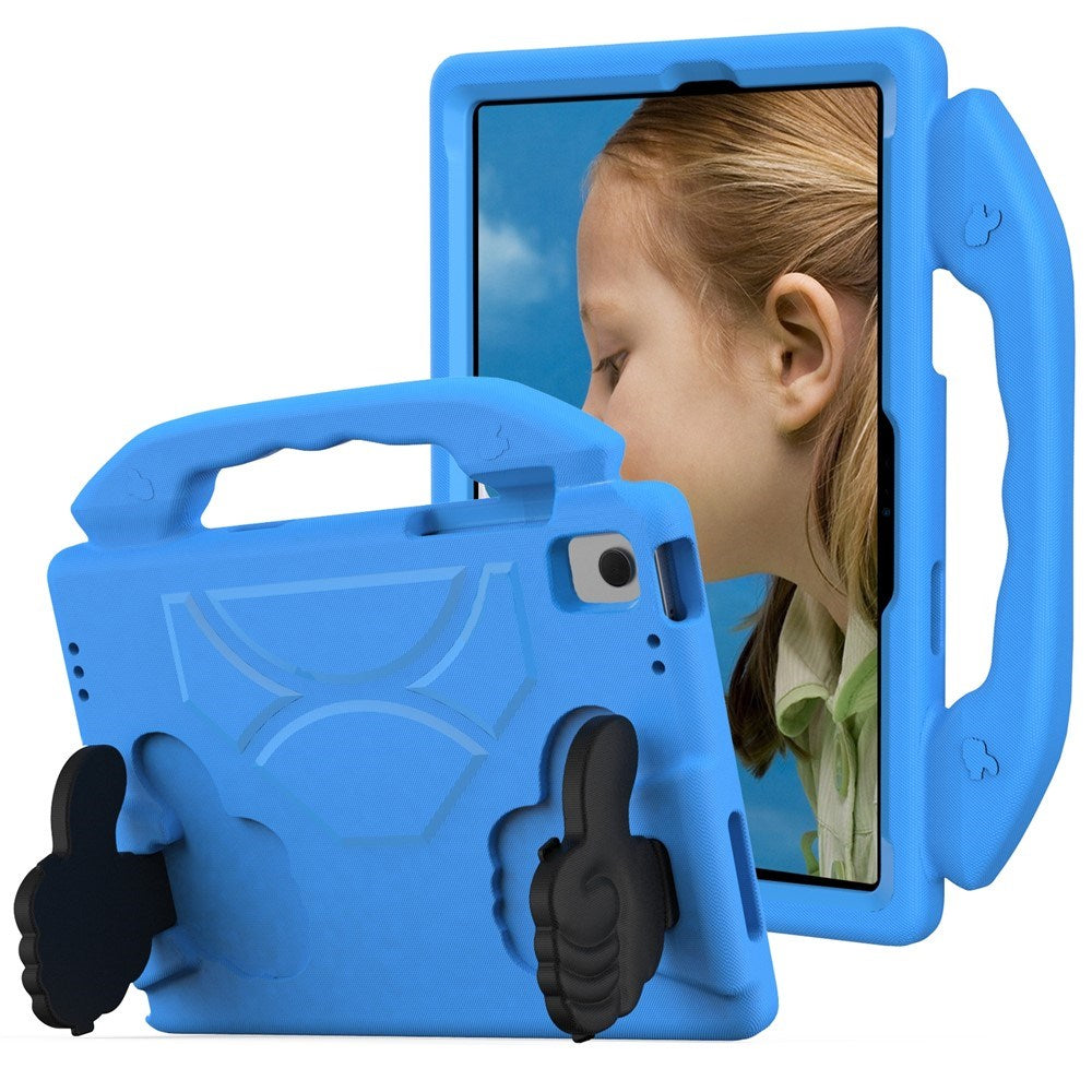 Samsung Galaxy Tab A11+ (Plus) / A9+ (Plus) EIDERWOOD Kids Case - Thumb Kickstand Case - Blue