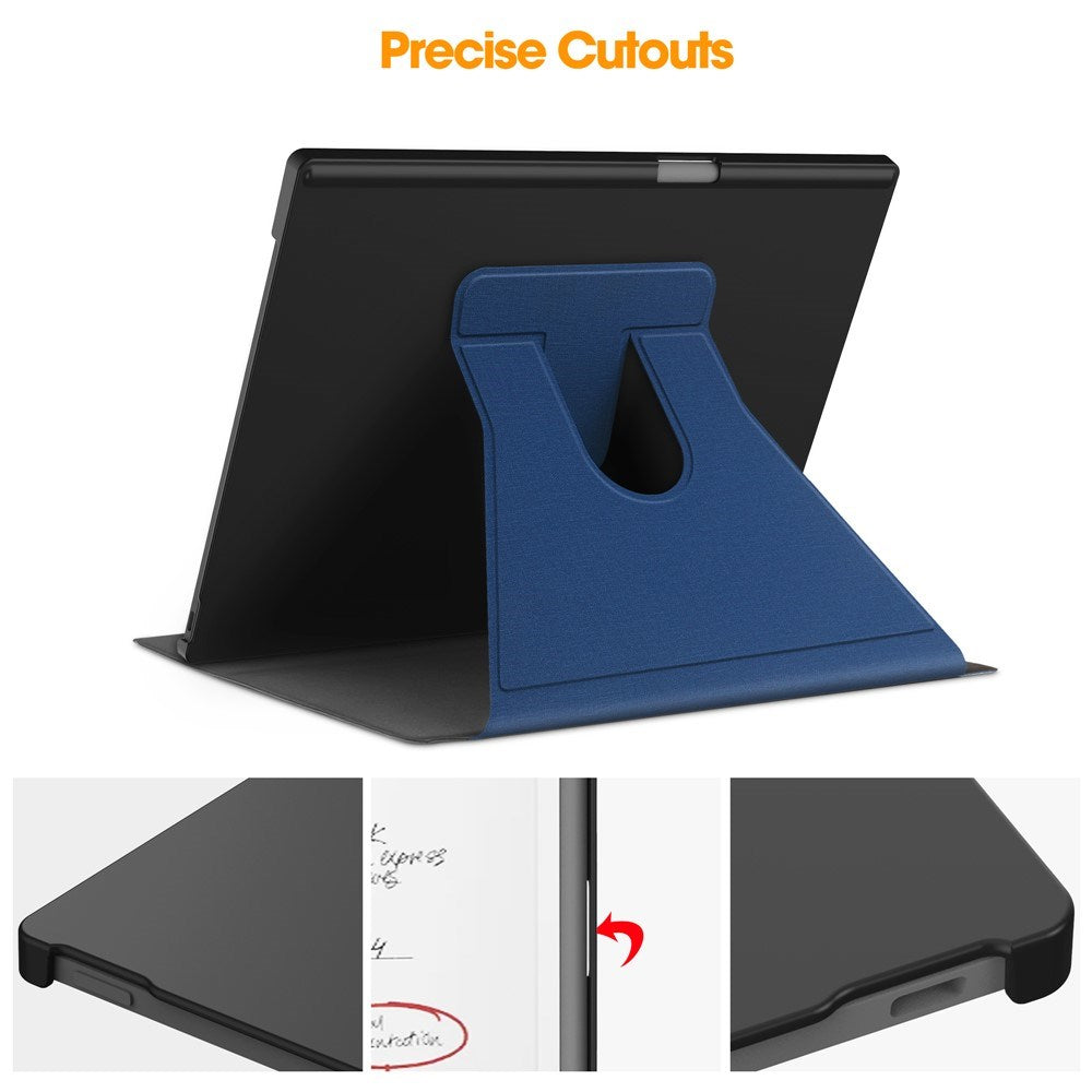 EIDERWOOD ReMarkable Paper Pro Faux Leather Plastic Case with Pen Holder - Blue