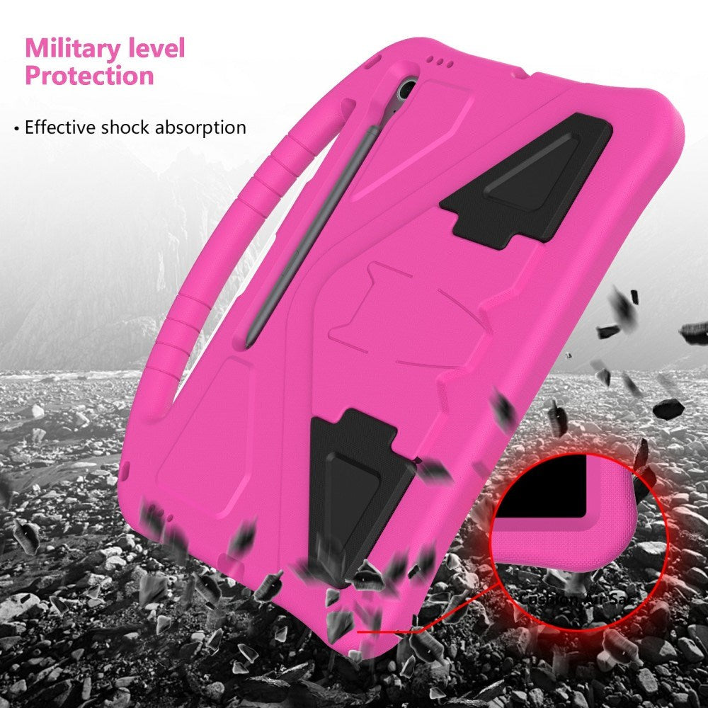 EIDERWOOD Samsung Galaxy Tab S10 FE+ (Plus) Anti-Drop Tablet Case with Handle and Kickstand - Pink