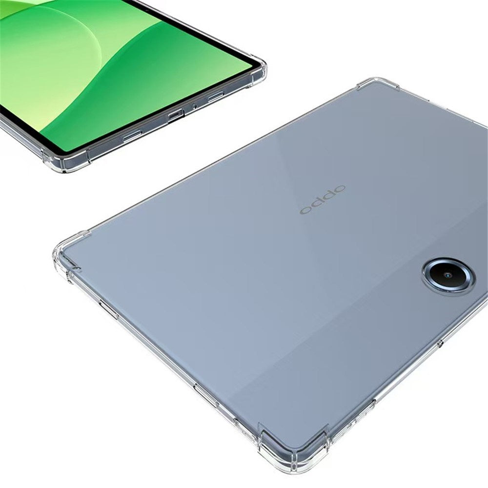 EIDERWOOD OnePlus Pad Lite Flexible Plastic Case with Shock-Absorbing Corners - Transparent