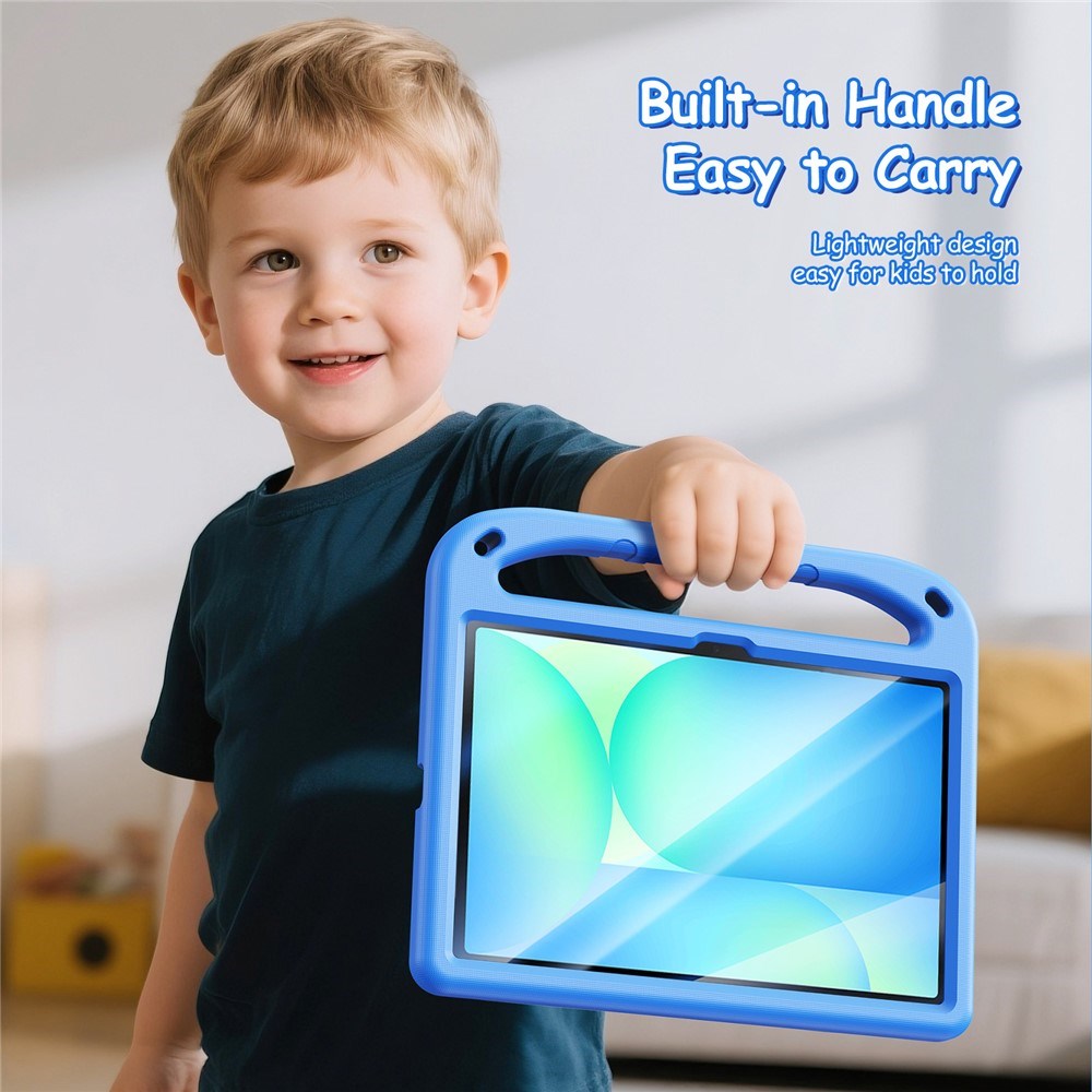 DUX DUCIS Samsung Galaxy Tab S10 Lite / S10 FE / S9 FE / S9 / S8 / S7 Children's Case with Stand Function & Stylus Pen Holder - Blue