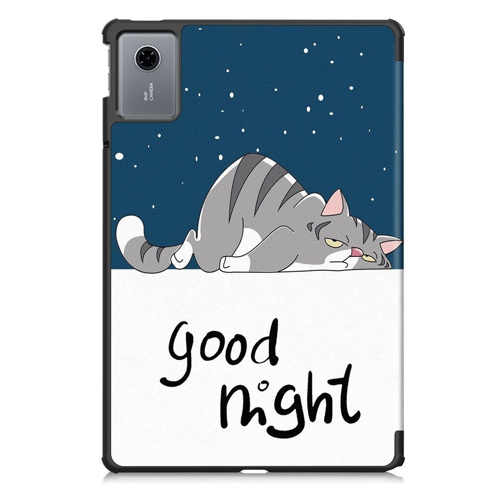 EIDERWOOD Lenovo Idea Tab / Xiaoxin Pad 11 Faux Leather Flip Case with Motif - Sleeping Cat