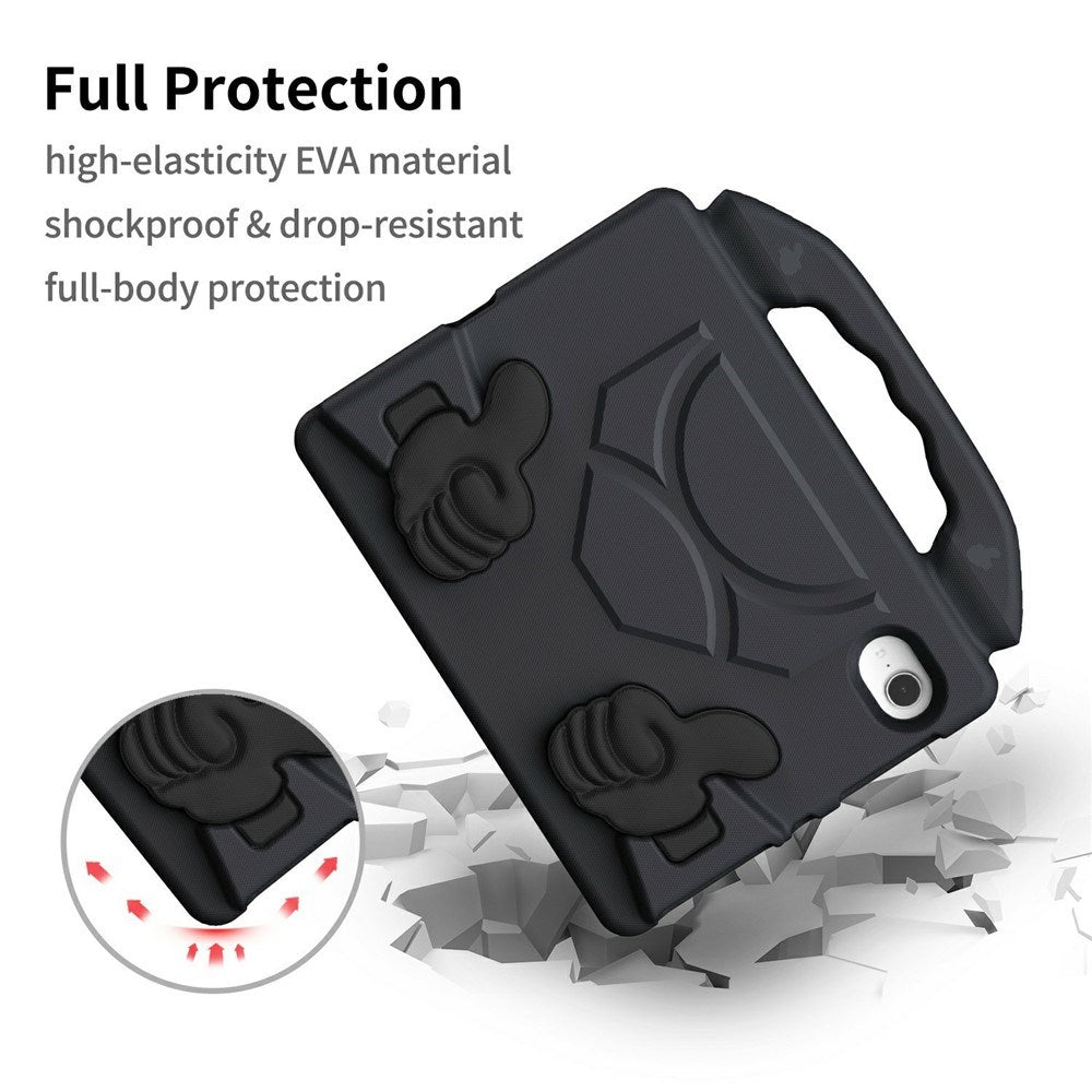 EIDERWOOD iPad Mini (2024 / 2021) Kids Case with Thumb Kickstand - Black