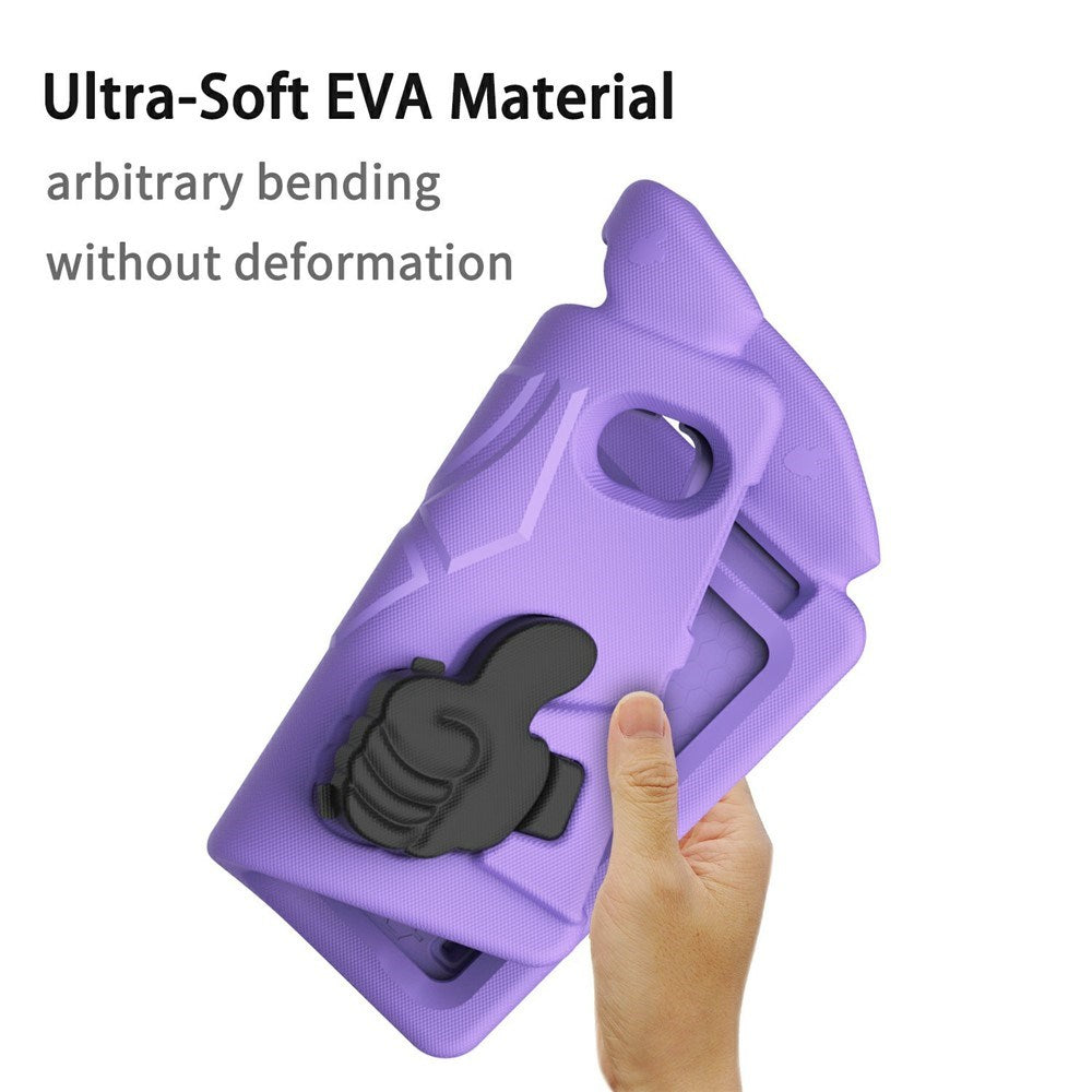 EIDERWOOD iPad Mini (2024 / 2021) Kids Case with Thumb Kickstand - Purple