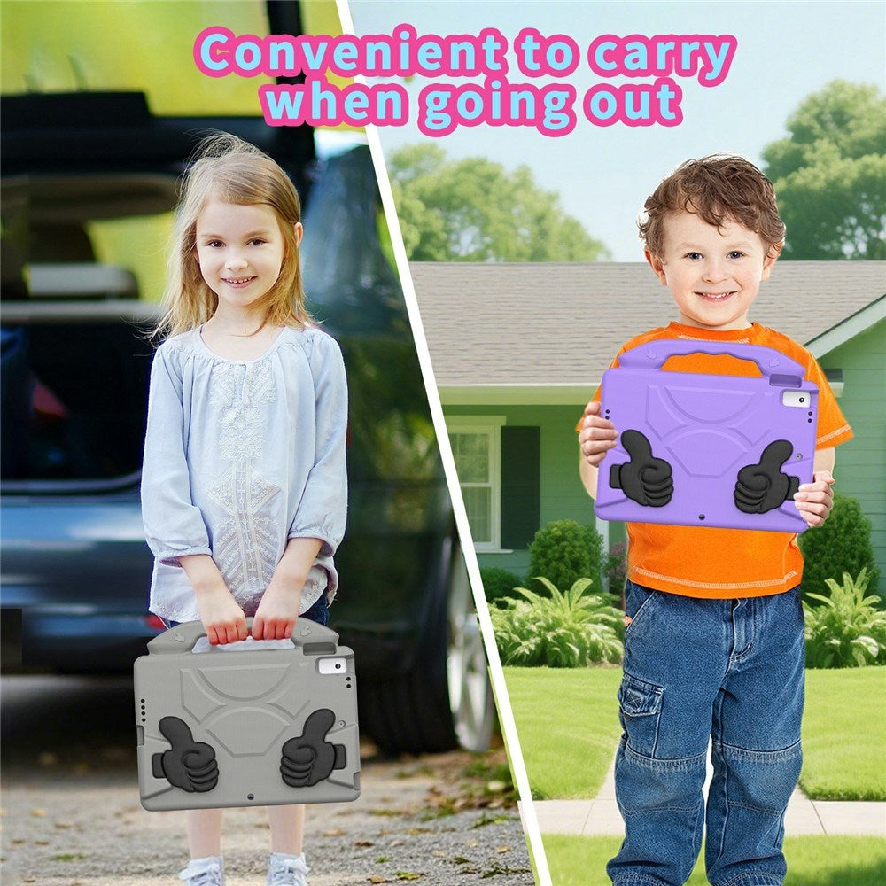 EIDERWOOD iPad 10.2" (2021 / 2020 / 2019) / Air (2019) Kids Case with Thumb Kickstand - Grey