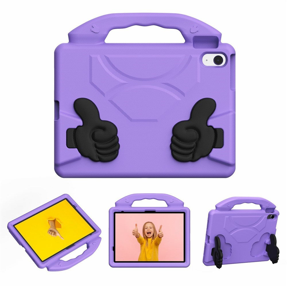 EIDERWOOD iPad 11" (2025) / Air 11" (2025 / 2024) / 10.9" (2024 / 2022) Kids Case with Thumb Kickstand - Purple